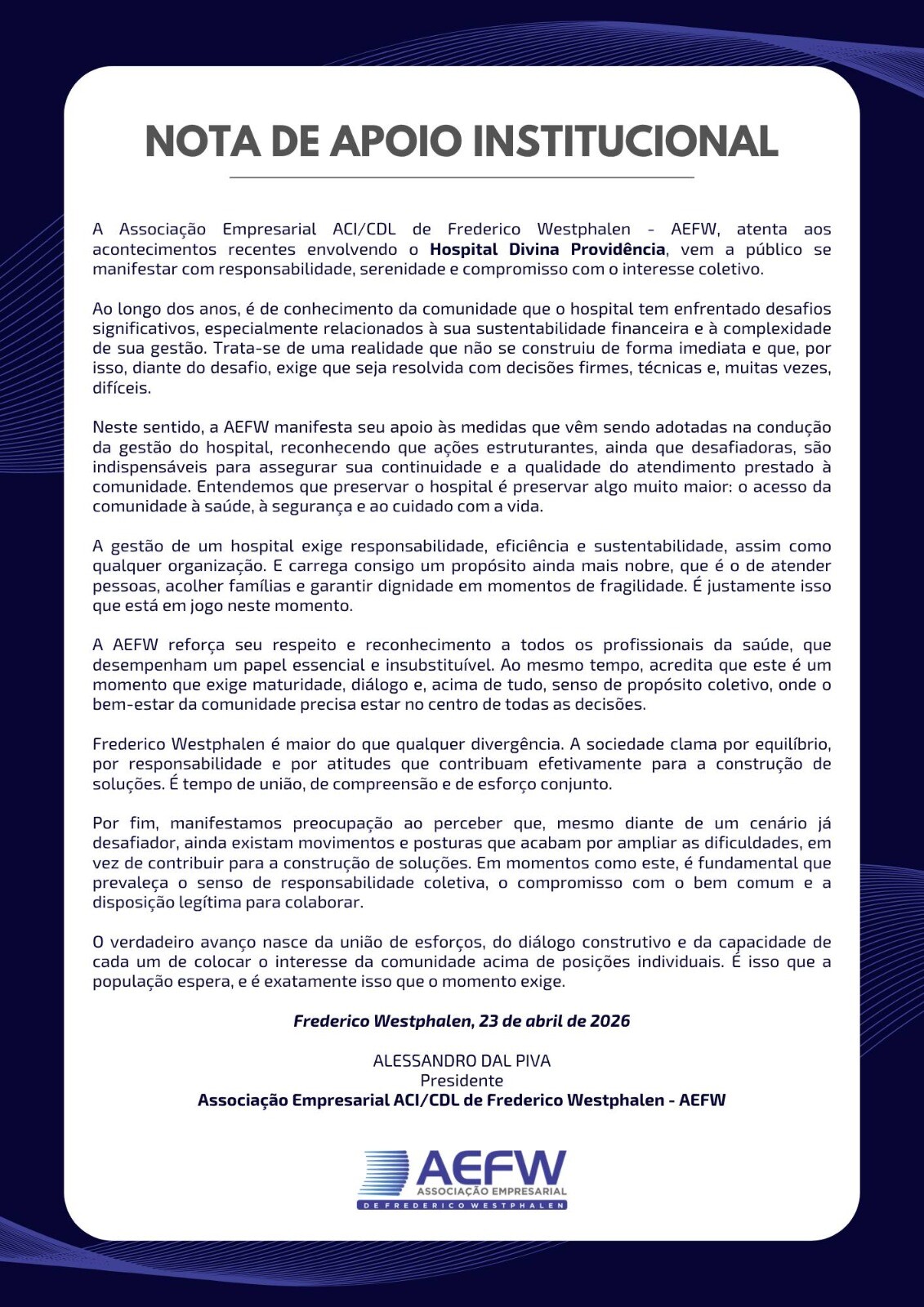 aefw-entrega-nota-de-apoio-institucional-ao-hospital-divina-providencia