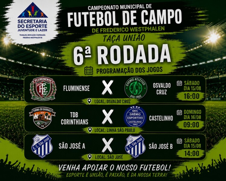 campeonato-municipal-de-futebol-de-campo-chega-a-6-rodada-com-tres-jogos-neste-fim-de-semana